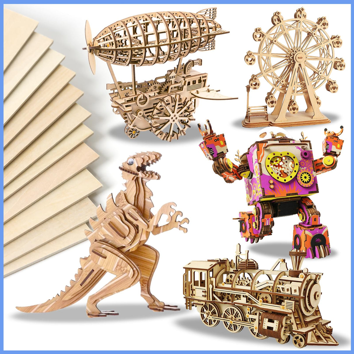 12 Pack Basswood Sheets for Crafts 12x18x1/8 Inch, 3mm Thick Unfinished Plywood for Laser Cutting & Engraving, DIY Ornaments and Architectural Model VKIZA