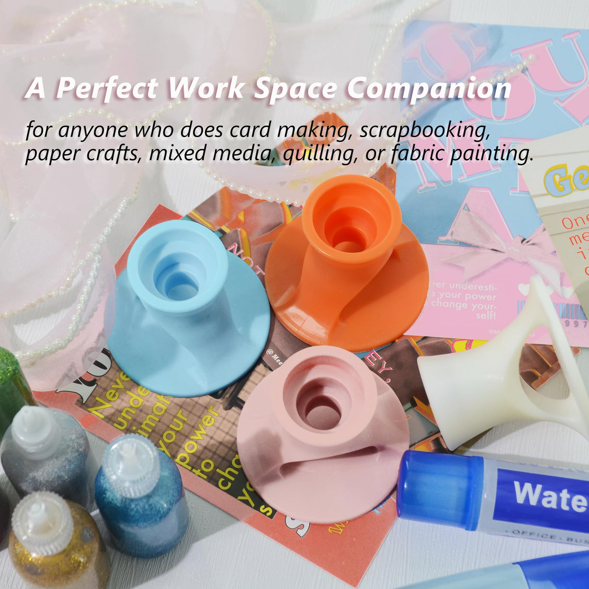 UPTTHOW Plastic Liquid Glue Holder for Glue Bottle Stand, Paper Craft Glue Holder Tool for Craftsmen Suitable for Most Sized Glue Bottles for UPTTHOW