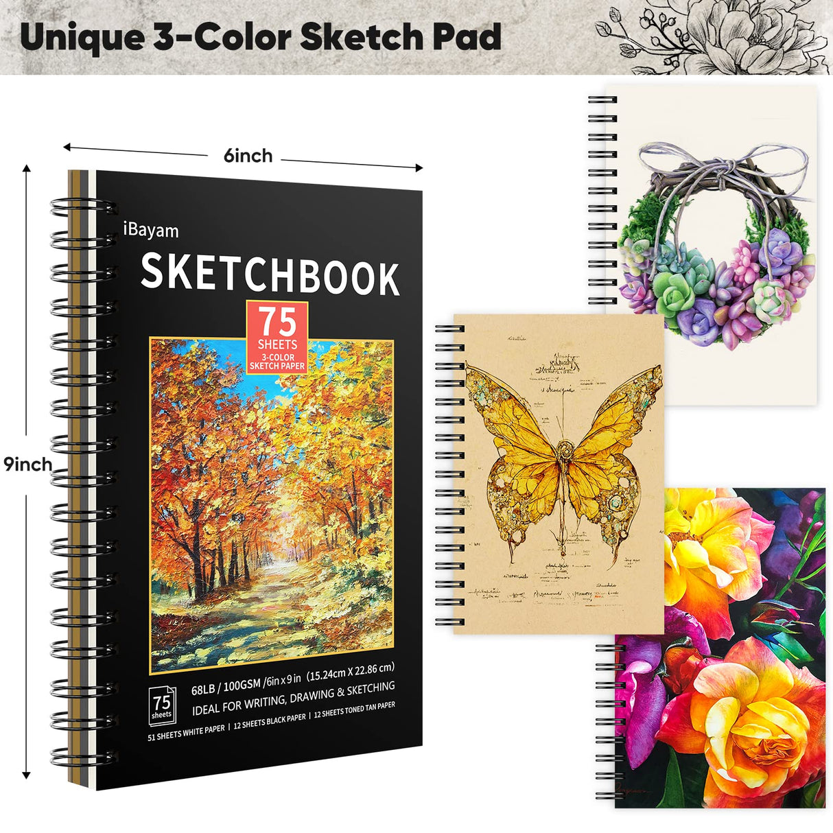 iBayam 18 Color Fineliner Pen & 78-Pack Drawing Set iBayam