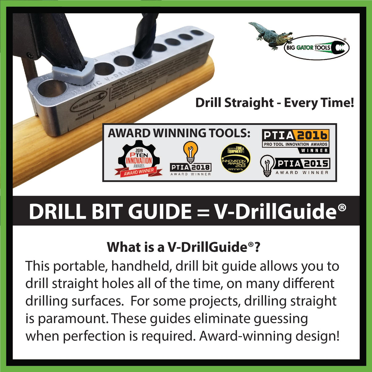 Big Gator Tools SDGMINI Mini V-DrillGuide® Big Gator Tools