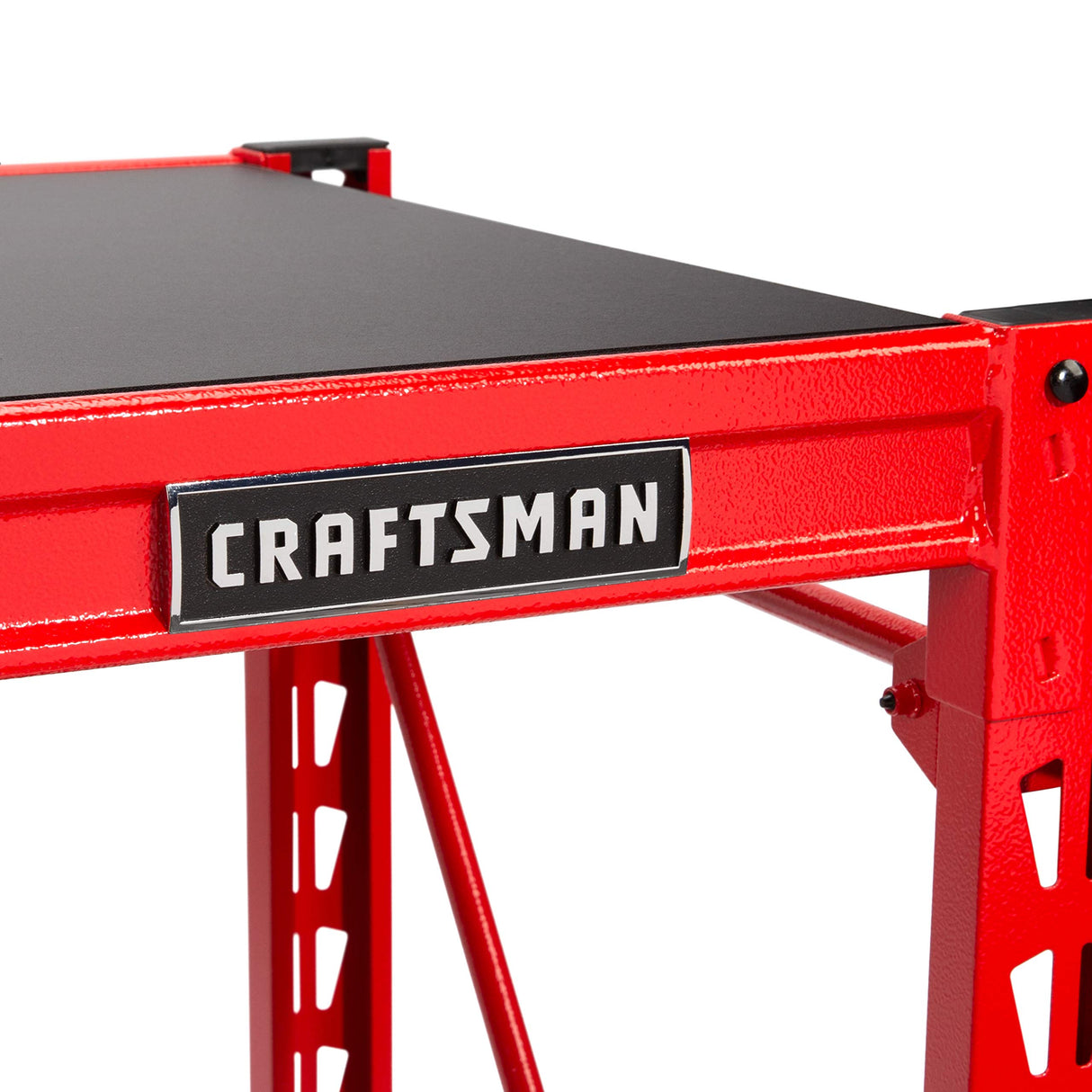 Craftsman 2-Shelf 3-Foot Tall Stackable Tool Chest Depth Storage Rack, 2-Pack, Red Craftsman