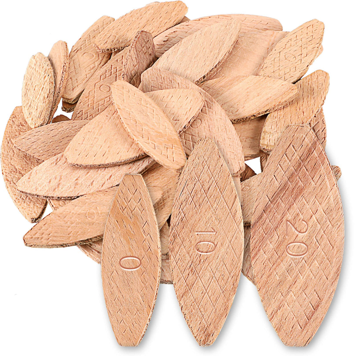 Beechwood Joiner Biscuits Number 0, 10, 20 Wood Joining Biscuits Woodworking Biscuits Assorted Beech Wood Chips for Crafting Woodworking (300) Yalikop