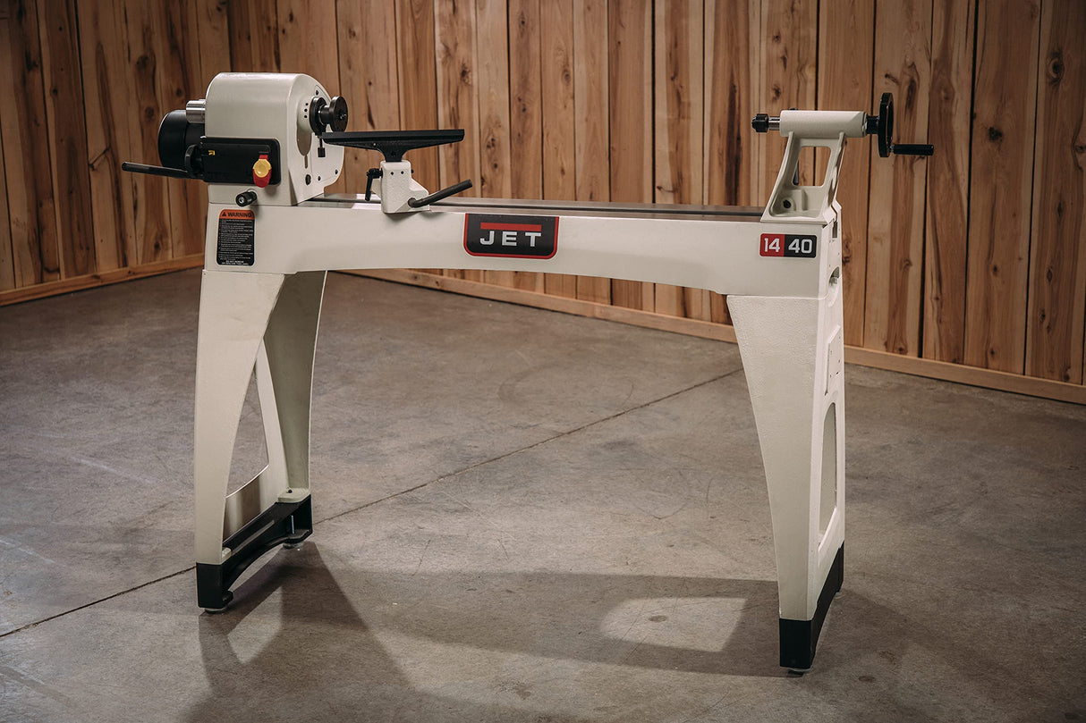 JET 14" x 40" Variable-Speed Woodworking Lathe, 1 HP, 1Ph 115/230V (JWL-1440VSK) Jet