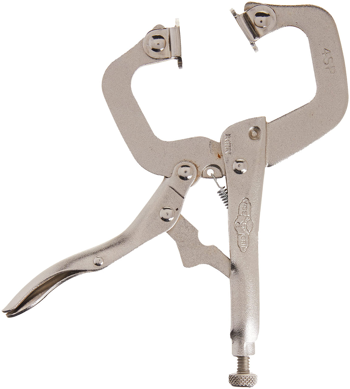 IRWIN VISE-GRIP C Clamp, Locking with Swivel Pads, 4-inch (165) IRWIN