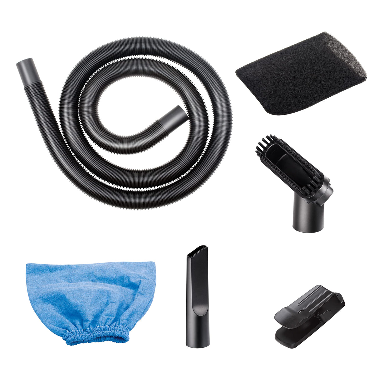 Vacmaster Portable Wall Mountable Wet/Dry Vac, 2.5 Gallon, 2 HP 1-1/4" Hose (VOM205P), Blue Vacmaster