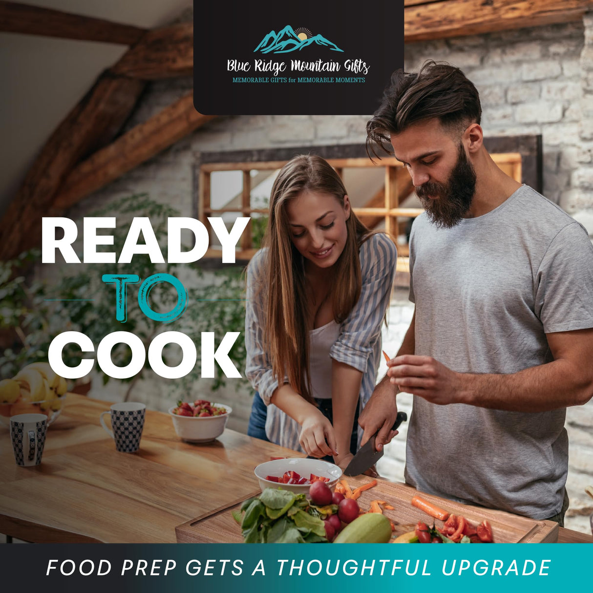 Blue Ridge Mountain Gifts Personalized Wood Cutting Board - Laser Engraved Custom Chopping Boards - Elegant Gift for Wedding, Anniversary, Blue Ridge Mountain Gifts