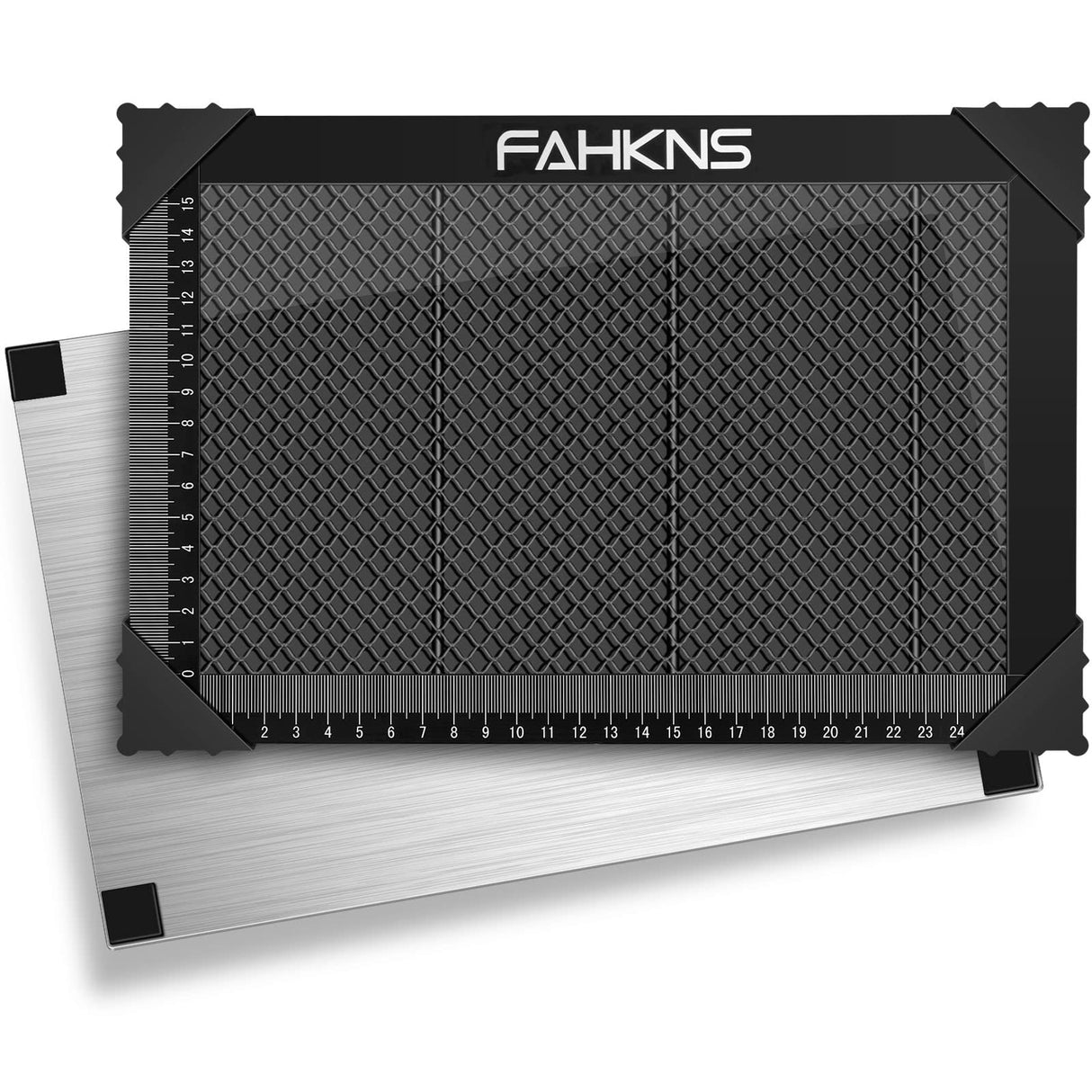 FAHKNS Honeycomb Working Table, 11.81"x7.87"x0.87" Honeycomb Laser Bed for Most Laser Engravers, for Fast Heat Dissipation and Table-Protecting with FAHKNS