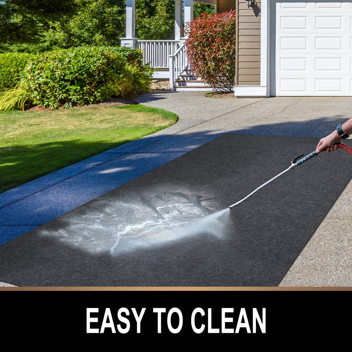 TREETONE Oil Spill Mat, 7.4 x 8.4 Ft, Premium Absorbent Oil Pad. Contains Liquids, Protects Garage Floor from Spills, Drips, Splashes and Stains. TREETONE