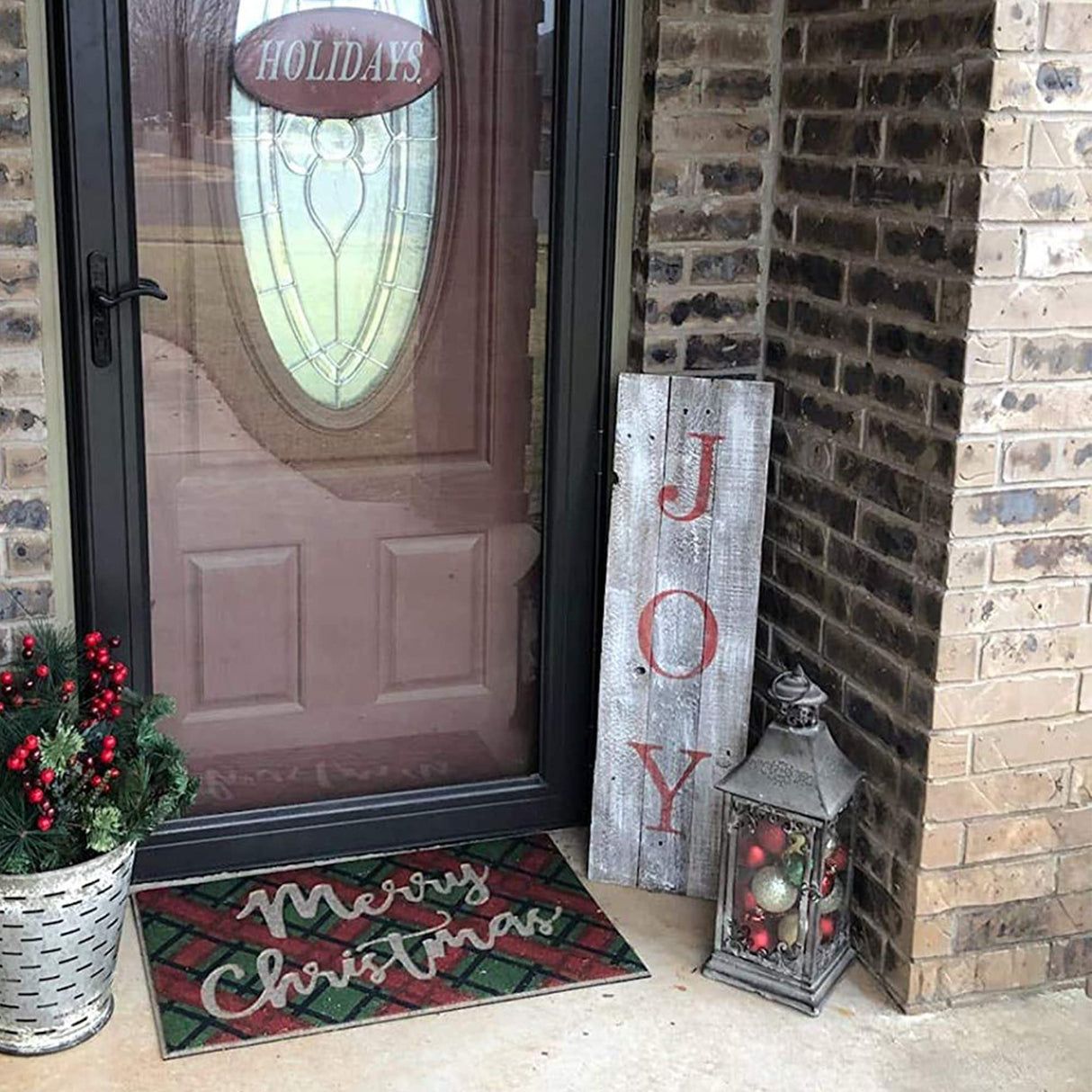 Rockin' Wood 3 Foot DIY Blank Rustic Weathered Reclaimed Natural Wood Sign with Sawtooth Hangers for Door or Porch Decor, Whitewash Rockin' Wood