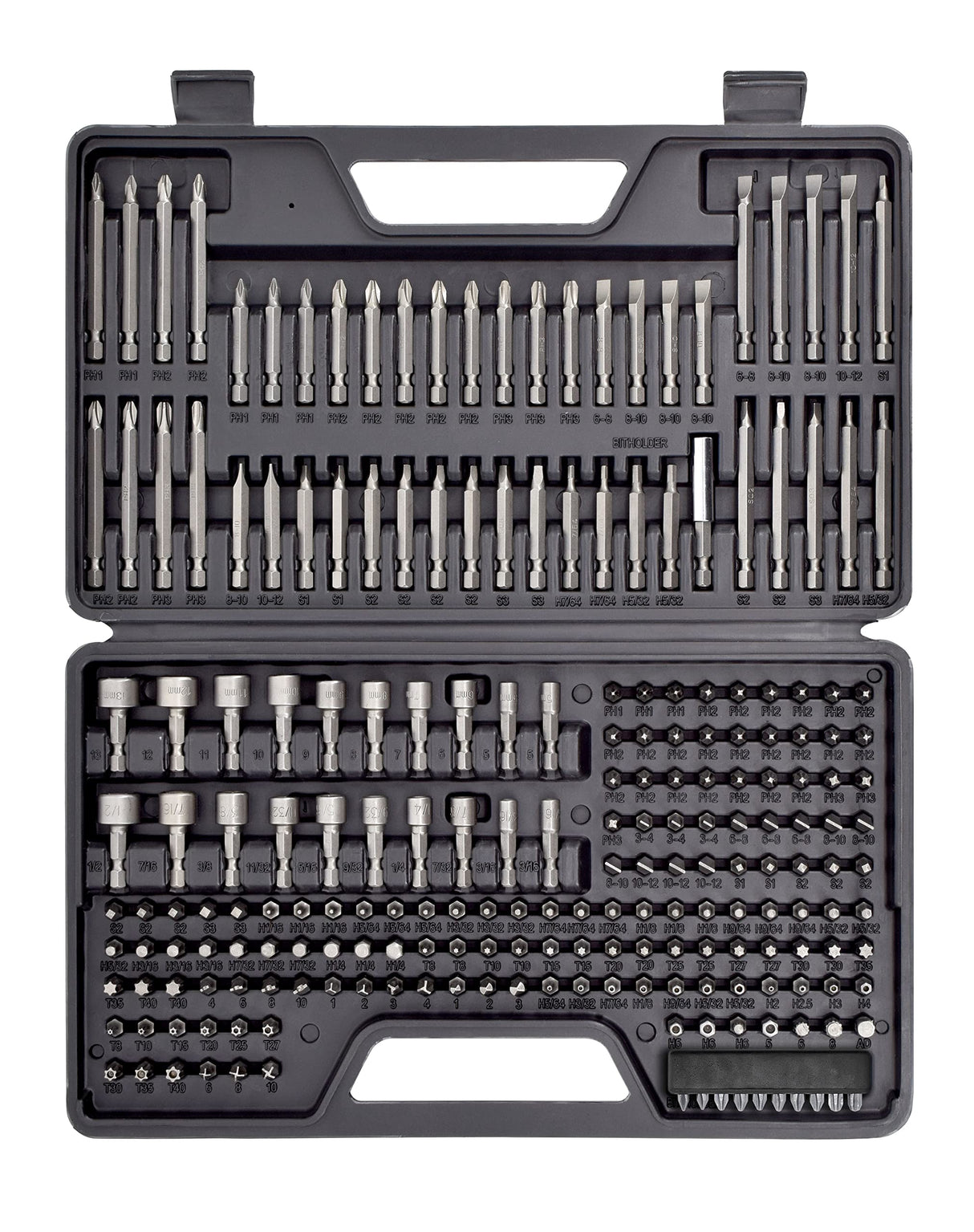 Jackson Palmer 218 Piece Ultimate Screwdriver Bit Set, High Grade Carbon Steel, Includes Hard-to-Find Security Bits Jackson Palmer