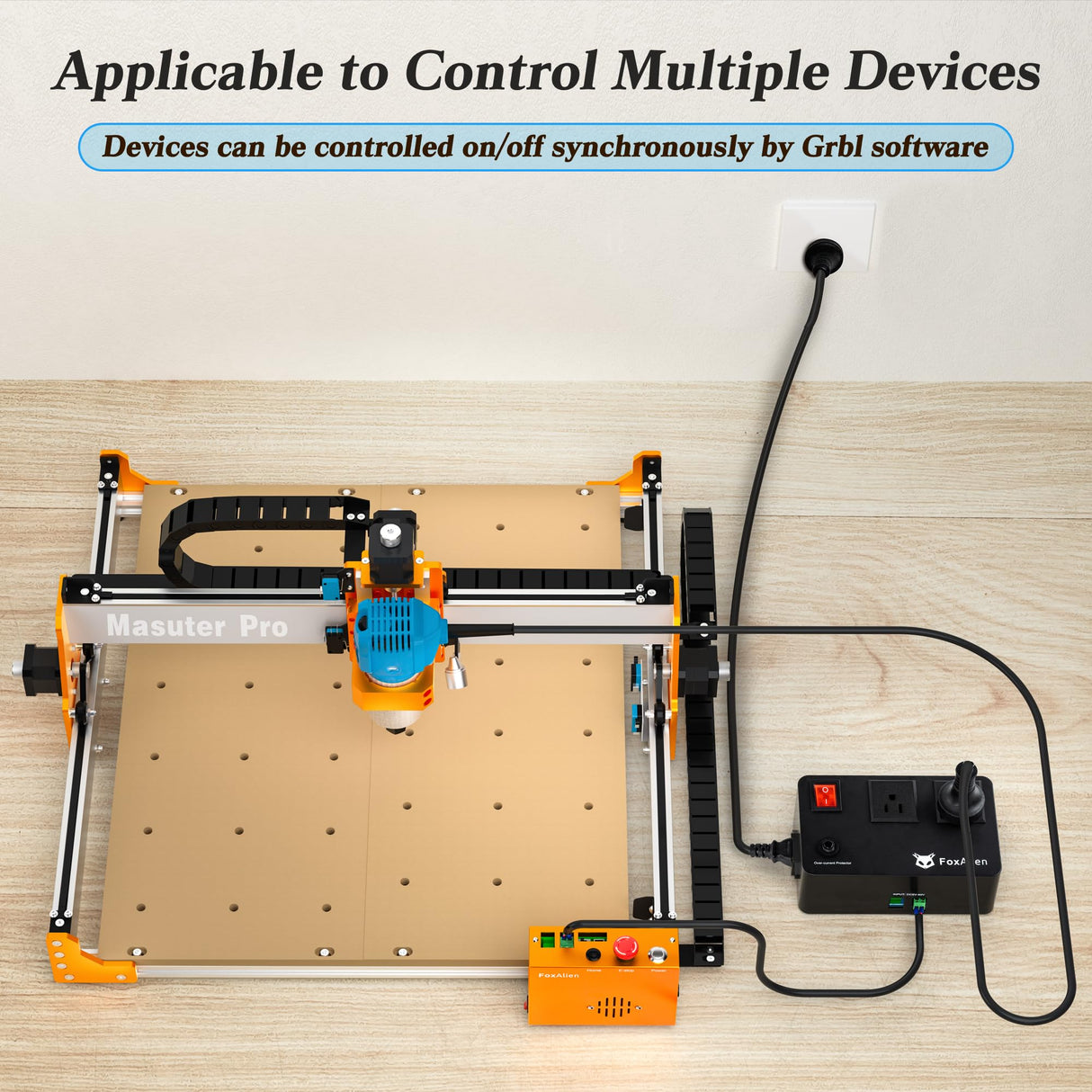 FoxAlien Relay Module Relay Switch for CNC Router Machines, Routers and Dust Collector Connecting FoxAlien
