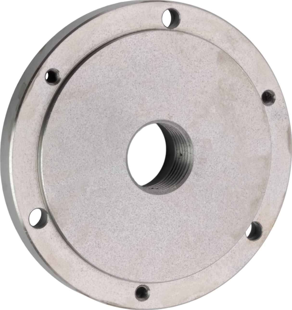 CME 1 1/2"-8 Threaded Lathe Chuck Backing Plate, 6" Diameter, 1" Thick, Fits Self-Centering (Scroll) Chucks CME Tools
