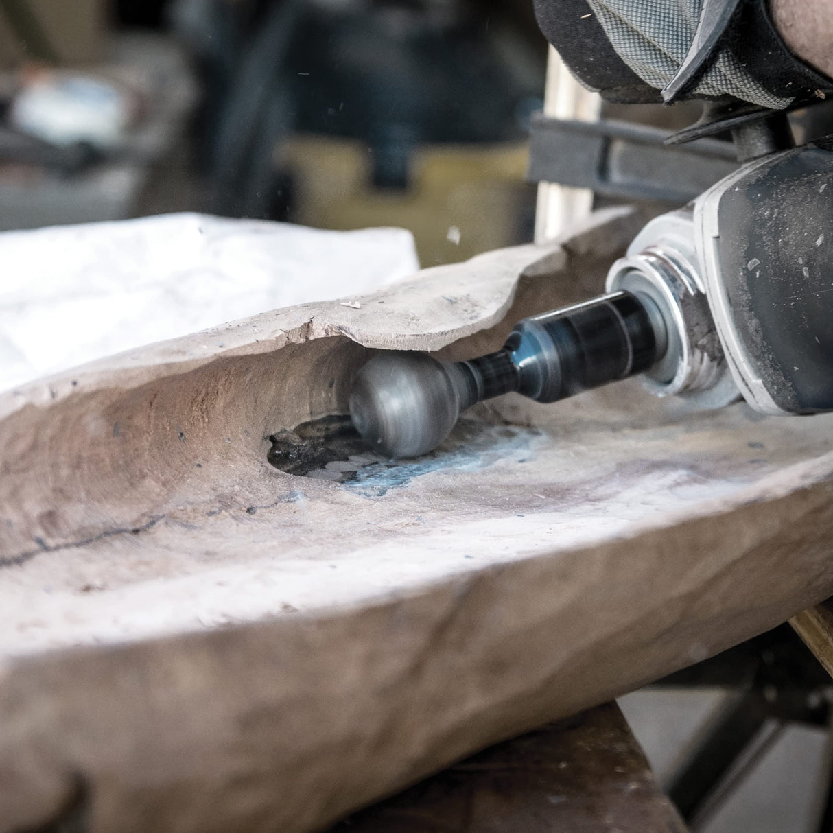 ARBORTECH Ball Gouge | Ø 30 mm Spherical Shaped Wood Gouge Power Carving Attachment for Angle Grinder | BAL.FG.2000 ARBORTECH