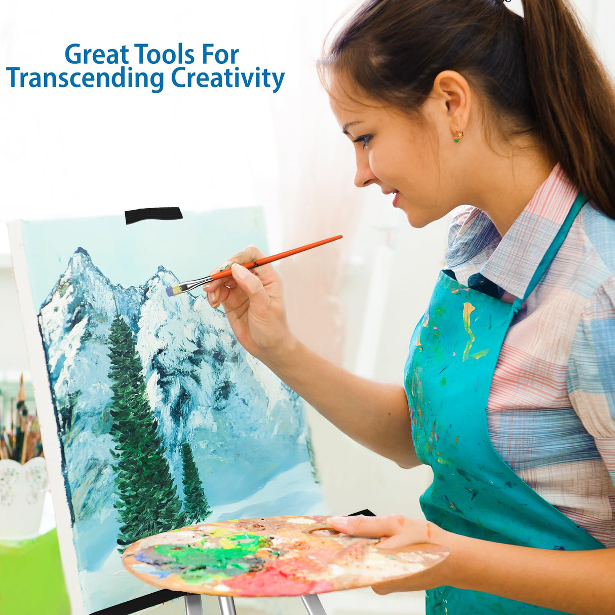 KEFF Large Deluxe Art Painting Supplies Set - 140-Piece Professional Paint Kit for Adults & Kids with Acrylic, Watercolor & Oil Paints, Aluminum KEFF