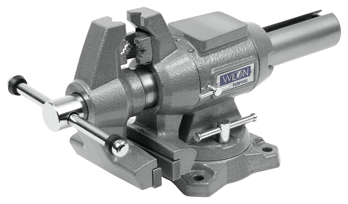 Wilton 4-1/2" Multi-Purpose Bench Vise, 360° Rotating Head & Base, 4" Max Opening (450P) Wilton