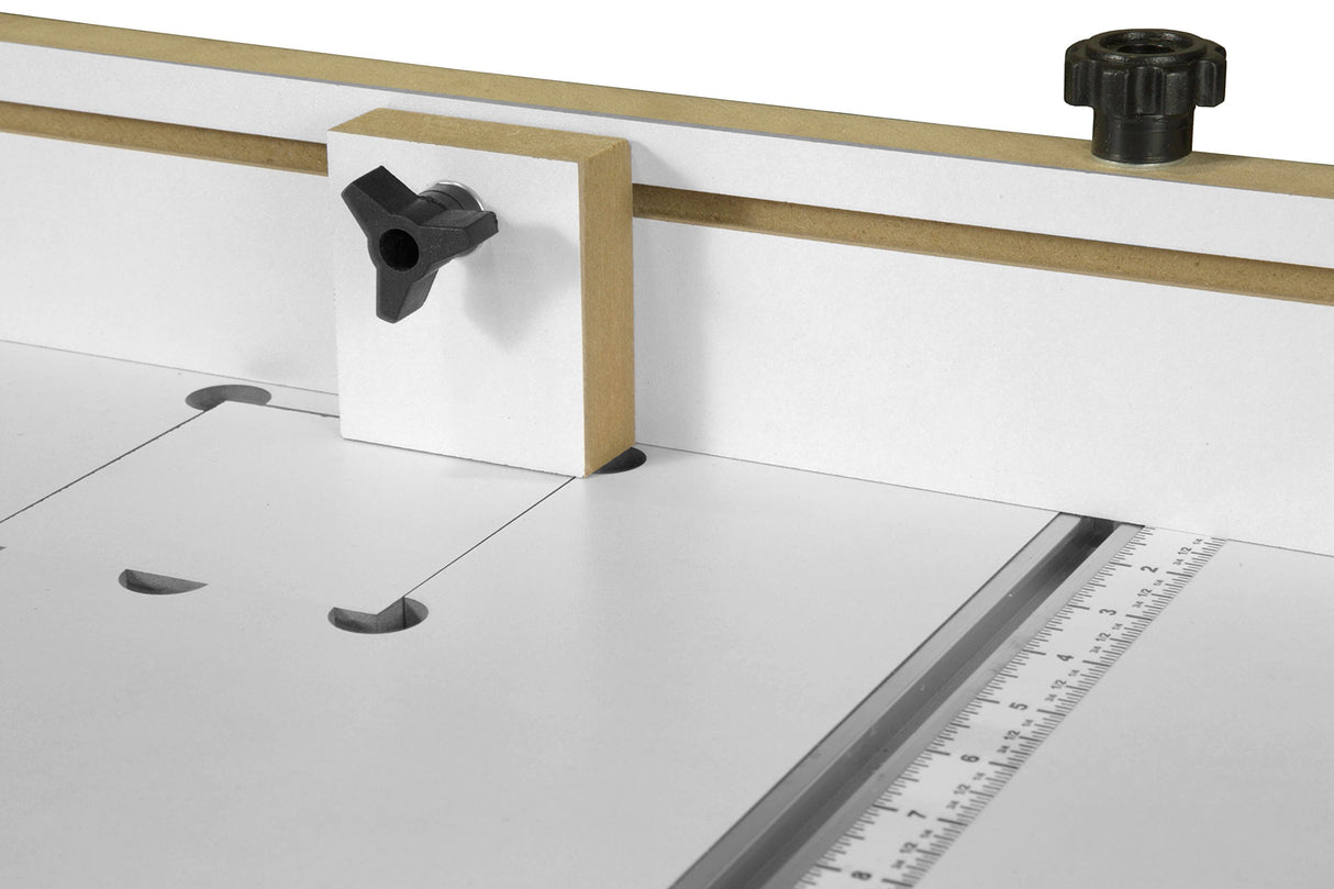 WEN DPA2412T 24 in. x 12 in. Drill Press Table with an Adjustable Fence and Stop Block WEN