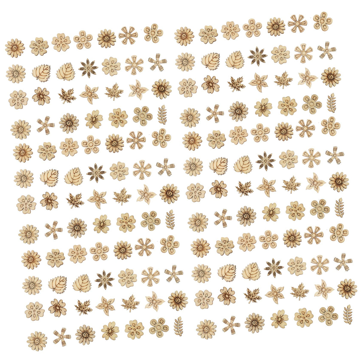 Yardenfun 300pcs Leaves Small Grass Chips Blank Bookmarks Plant Bookmark Plant Accessories Unfinished Wood Slices Wood Plant Cutouts Unpainted Wood Yardenfun