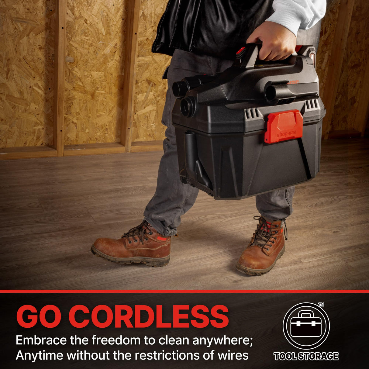 Shop-Vac 20V Cordless Wet/Dry Vacuum, 3-in-1 Portable Shop Vacuum Cleaner, Detachable Blower, Battery and Charger Included, Ideal for Jobsite, Shop-Vac