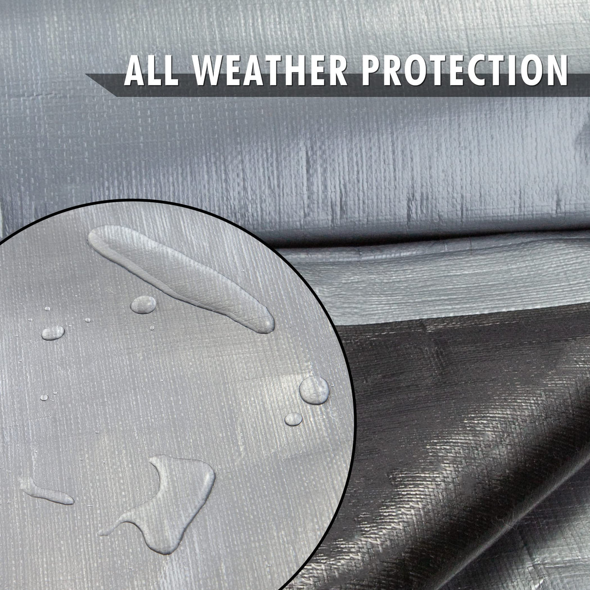 CARTMAN Finished Size 12x20 Feet Extra Thick 16 Mil Ultra Heavy Duty Poly Tarp, Multipurpose Protective Cover, UV Resistant, Waterproof Poly CARTMAN