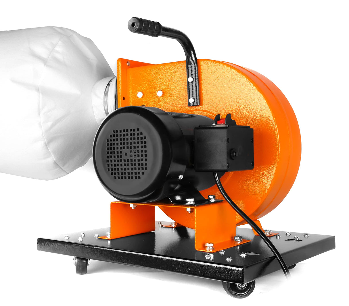 WEN DC3474 7.4-Amp Rolling Dust Collector with Induction Motor, 15-Gallon Bag and Optional Wall Mount , Black WEN