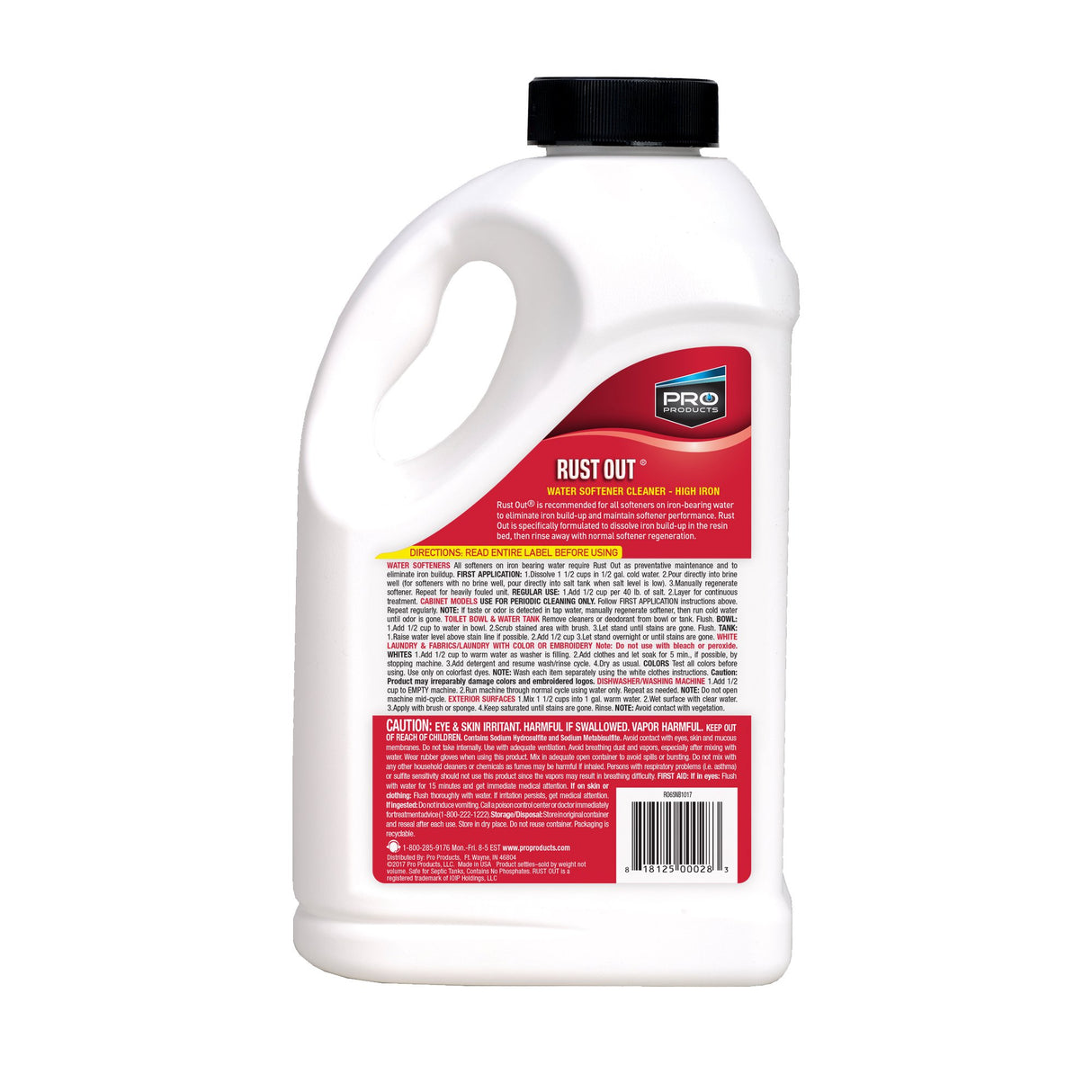 Pro Products RO65N Rust Out Water Softener Cleaner And Iron Remover, 4.75 lb. Pro Products