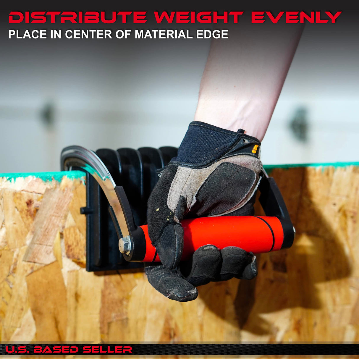 ABN Drywall Lift 2 Pack - One Handed Panel Carrier Plywood Lifting Tool, 350 Pound (175lb Each) Heavy Duty Board Lifter ABN