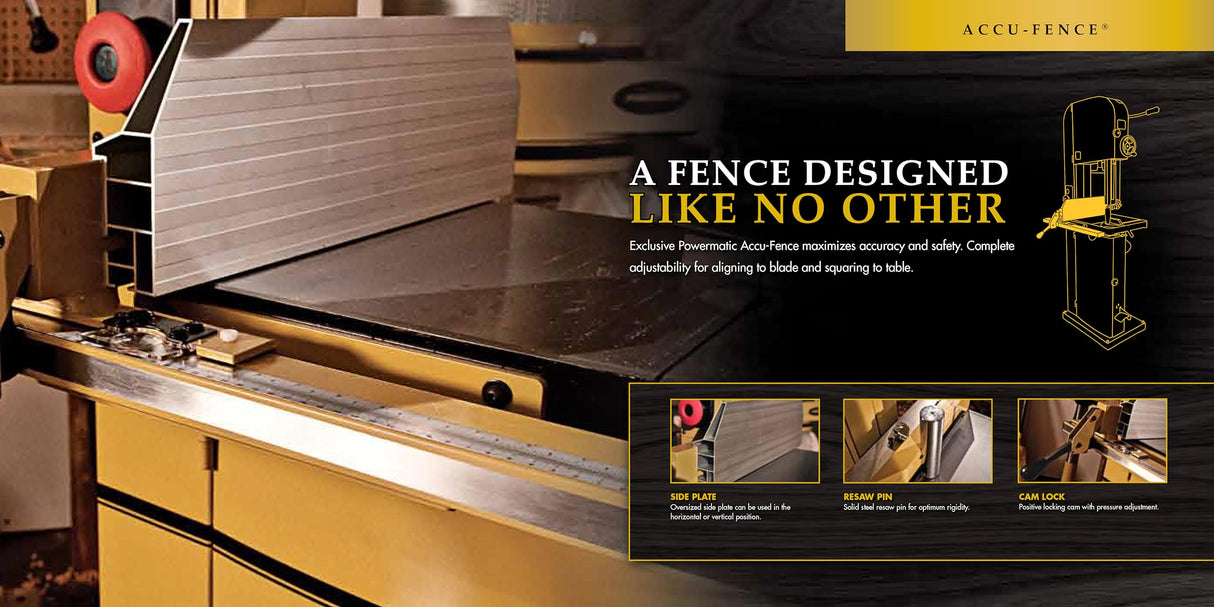 Powermatic PM1500, 15-Inch Woodworking Bandsaw, 3HP, 1PH 230V (1791500) Powermatic