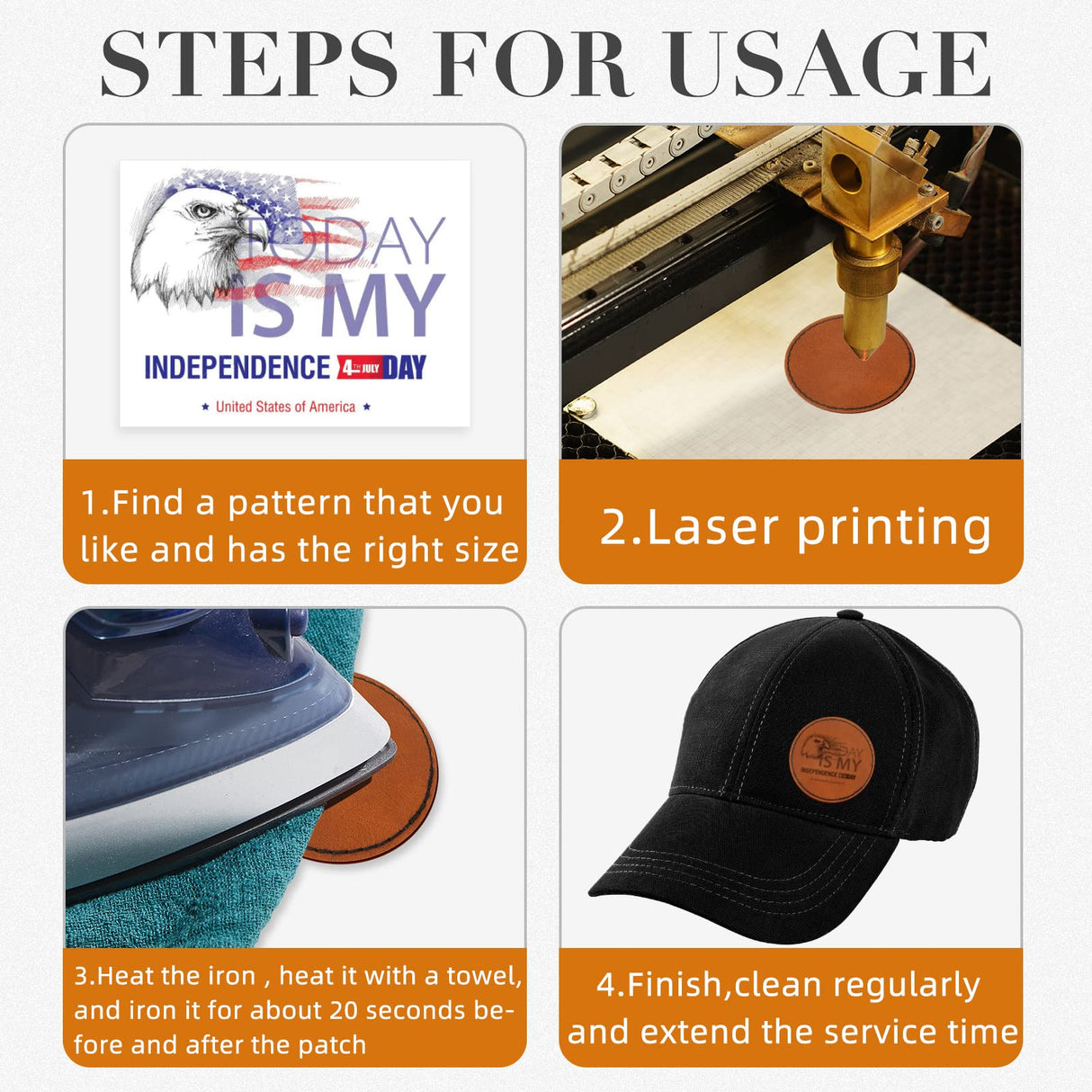 30 Pcs Blank Leather Hat Patches with Adhesive Round Laserable Leatherette Patch Brown Faux Leather Patches Glowforge Laser Supplies for Hats, Dunzy