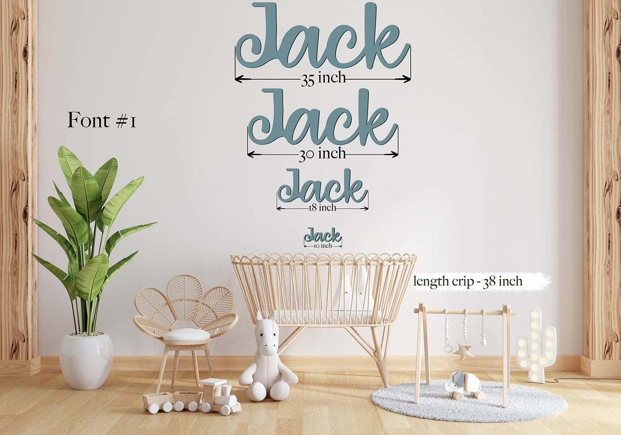 Wooden Name Sign 8-35" Wide Personalized Letters for Nursery Art Wall Room Decor Baby Shower Gift Family Name Sign Nameplate Wood Plaque Pabawa