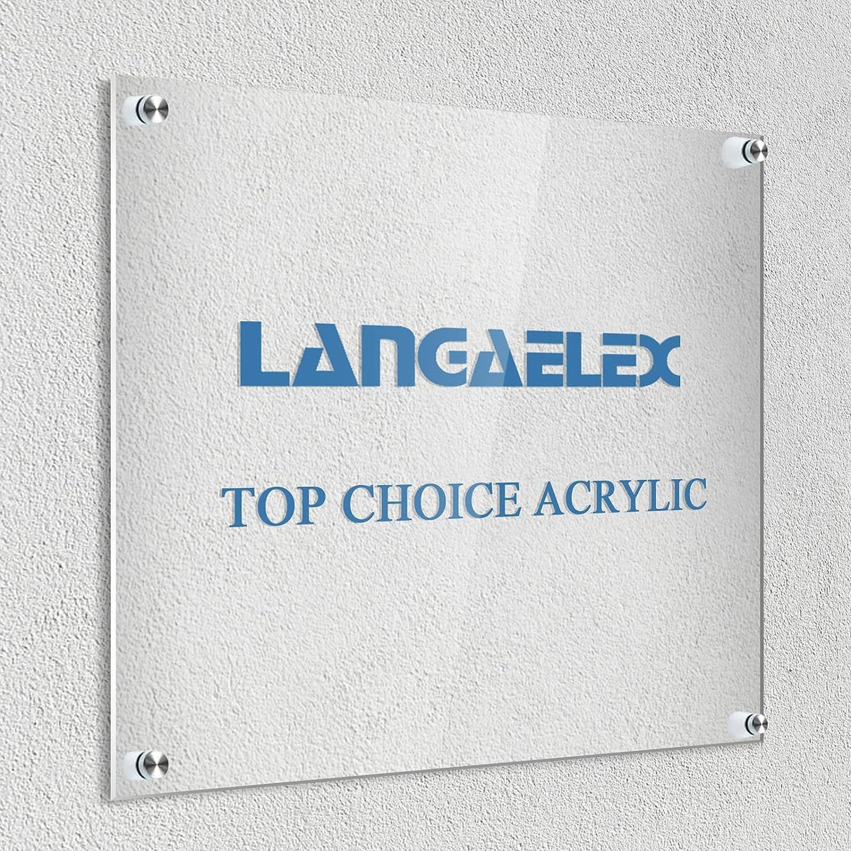 Langaelex Acrylic Sheets - 2 Pack of 18x24" 1/8" Thick Clear Cast Plexiglass for Picture Frame Glass Replacement, Projects Display & Painting - Laser Langaelex