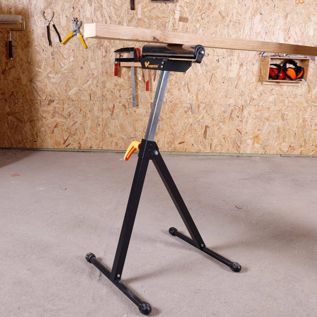 WORKESS Roller Support Stand 132 Lbs Load Capacity, Twin Pack WK-RS004T WORKESS