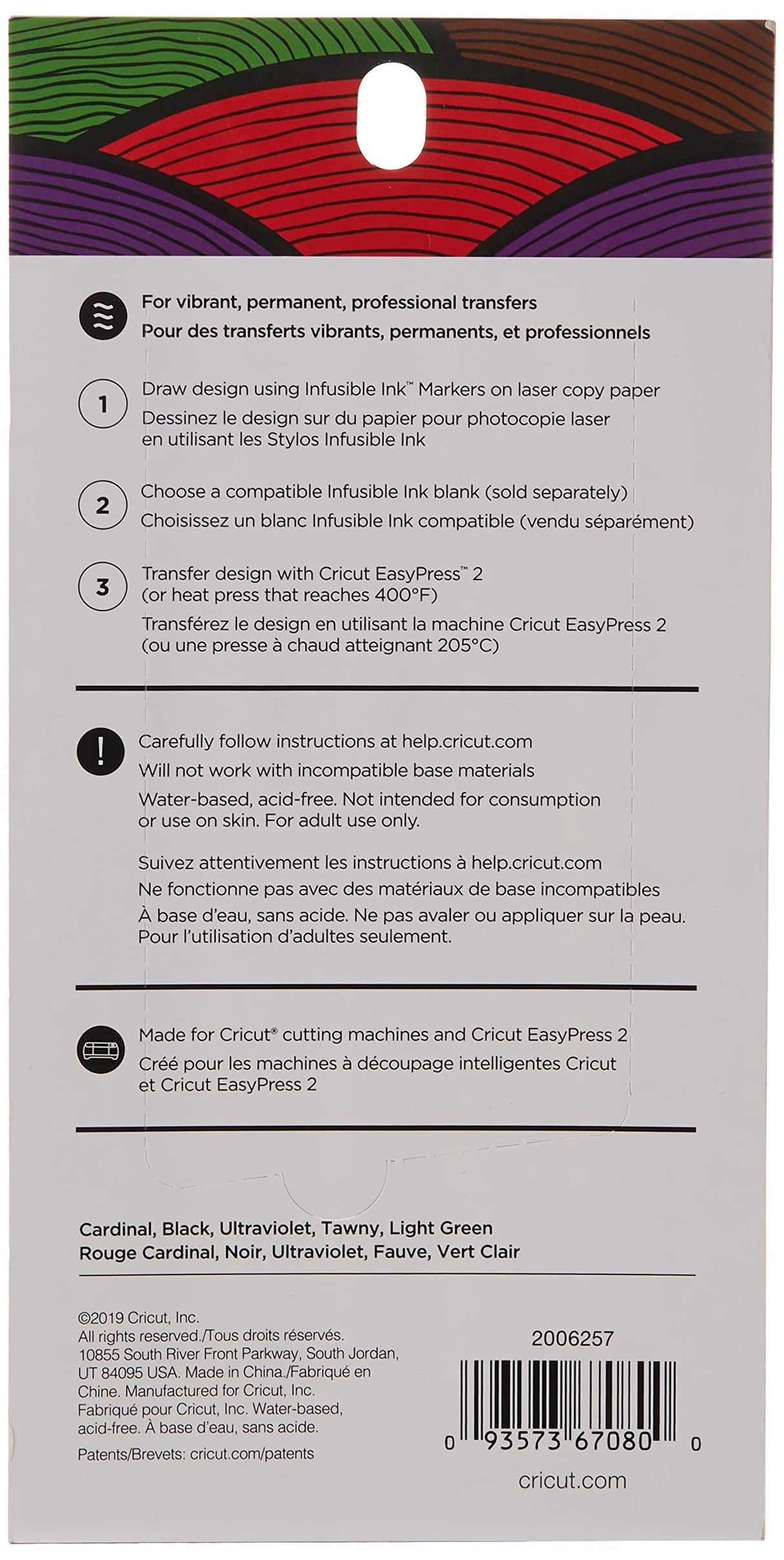 Cricut Infusible Ink Pens, Basic Fine-Point Markers (0.4) for DIY, 5 count Cricut