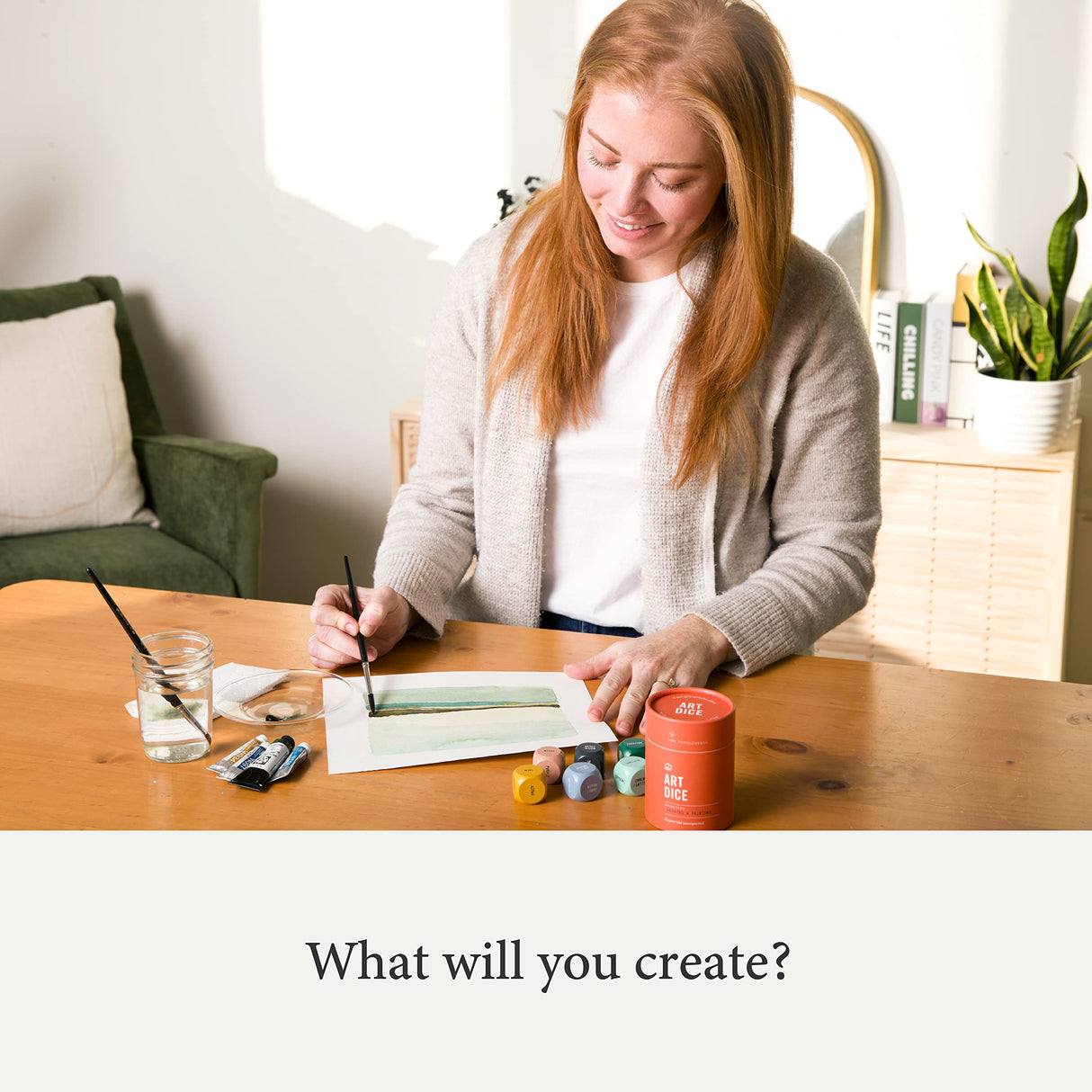 Two Tumbleweeds Art Dice - Drawing & Painting Game for Adults, Artists & Teachers - Set of 9 Dice for Creative Inspiration in The Studio and Two Tumbleweeds