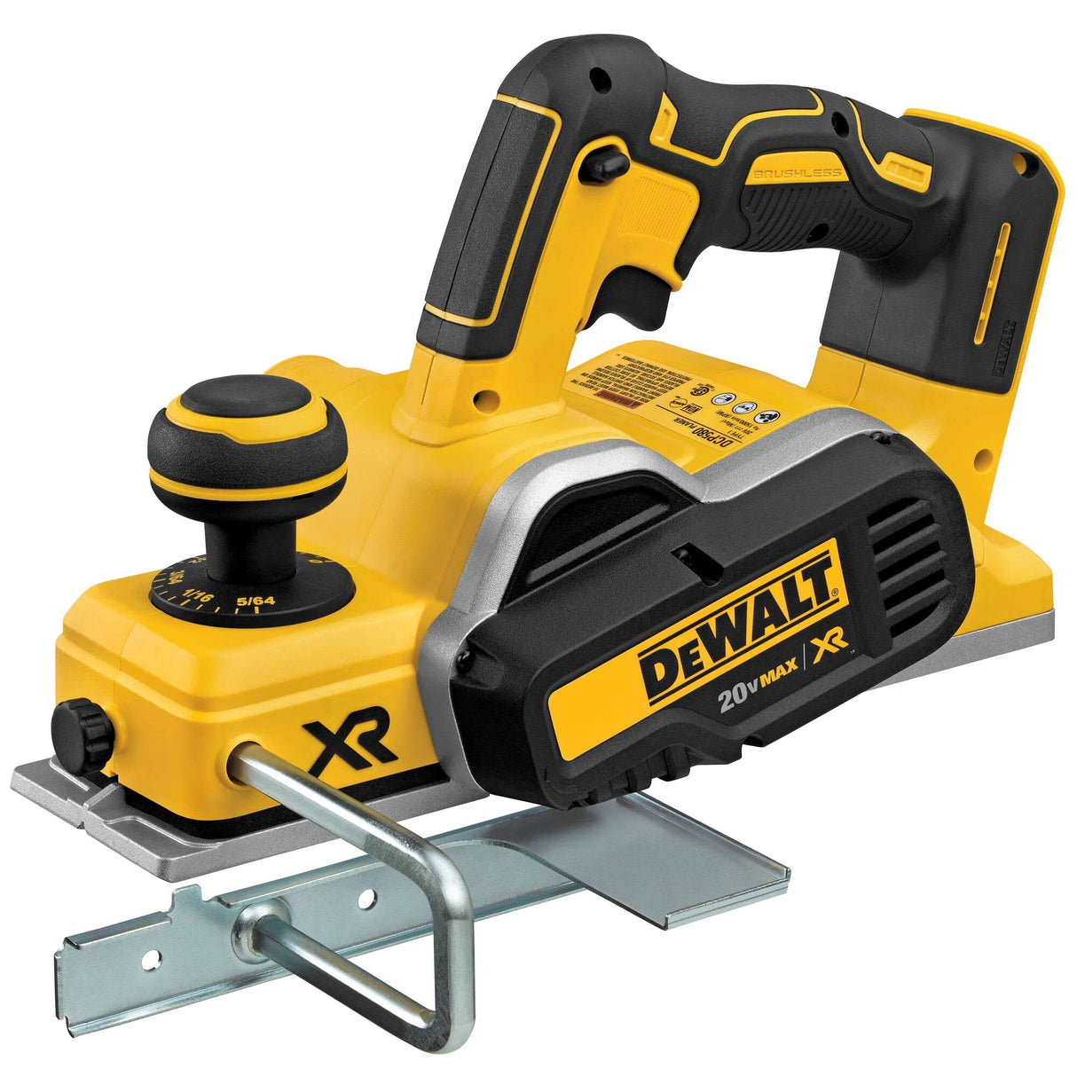 DEWALT 20V MAX Planer, 30,000 Cuts Per Minute, 2 mm Cut Depth, Brushless Motor, Bare Tool Only (DCP580B) DEWALT