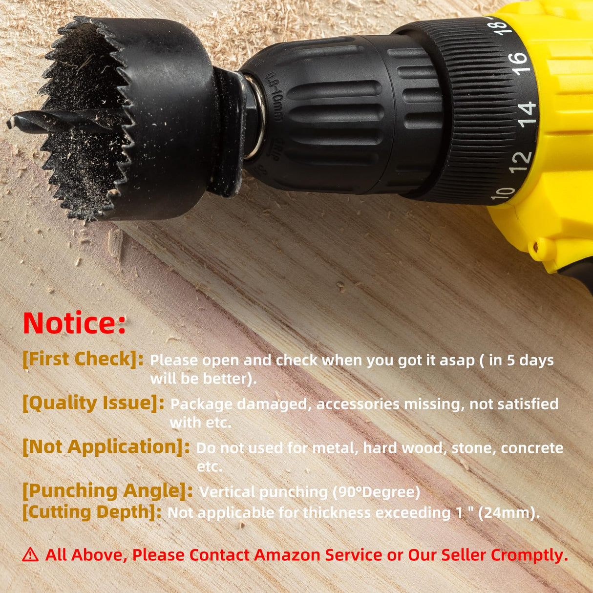 KATA Hole Saw Set 20PCS Hole Saw Kit with 3/4"-6"(19-152mm) 13PCS Saw Blades, 2 Mandrels, 3 Drill Bits, 1 Installation Plate, 1 Hex Key, Ideal for KATA