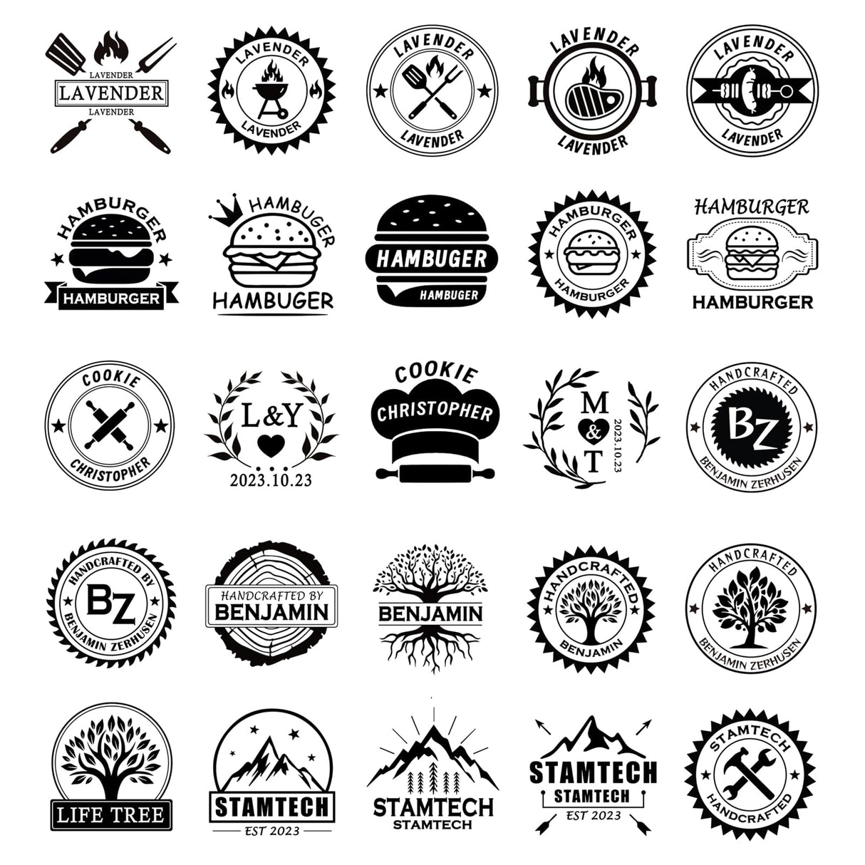 Custom Metal Branding Iron for Wood and Leather - Personalised Handcrafted Stamp by KoelntDIY KoelntDIY