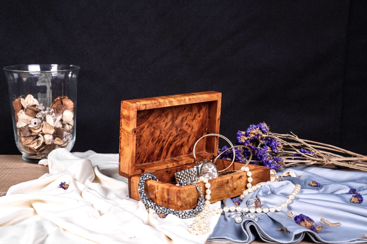 BAZAARDI Hand Carved Wooden Multipurpose Keepsake Jewelry Decorative Art Box Storage Organizer (Large wood Box,Antique) (LARGE) BAZAARDI