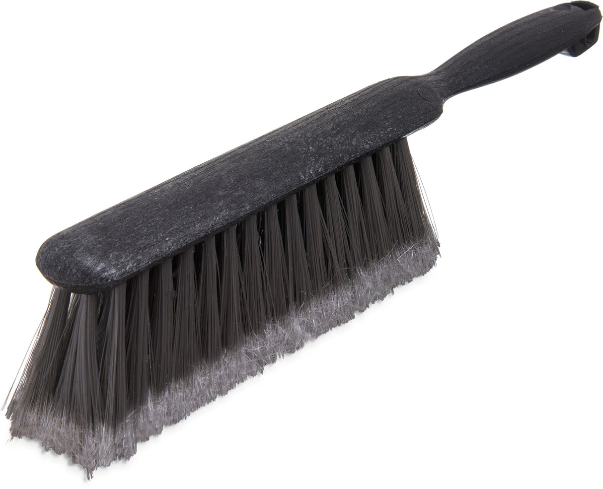 SPARTA Flo-Pac Counter Brush, Bench Brush, Dustpan Brush with Flagged Bristles for Counters, Floors, And Fireplace, 8 Inches, Gray SPARTA