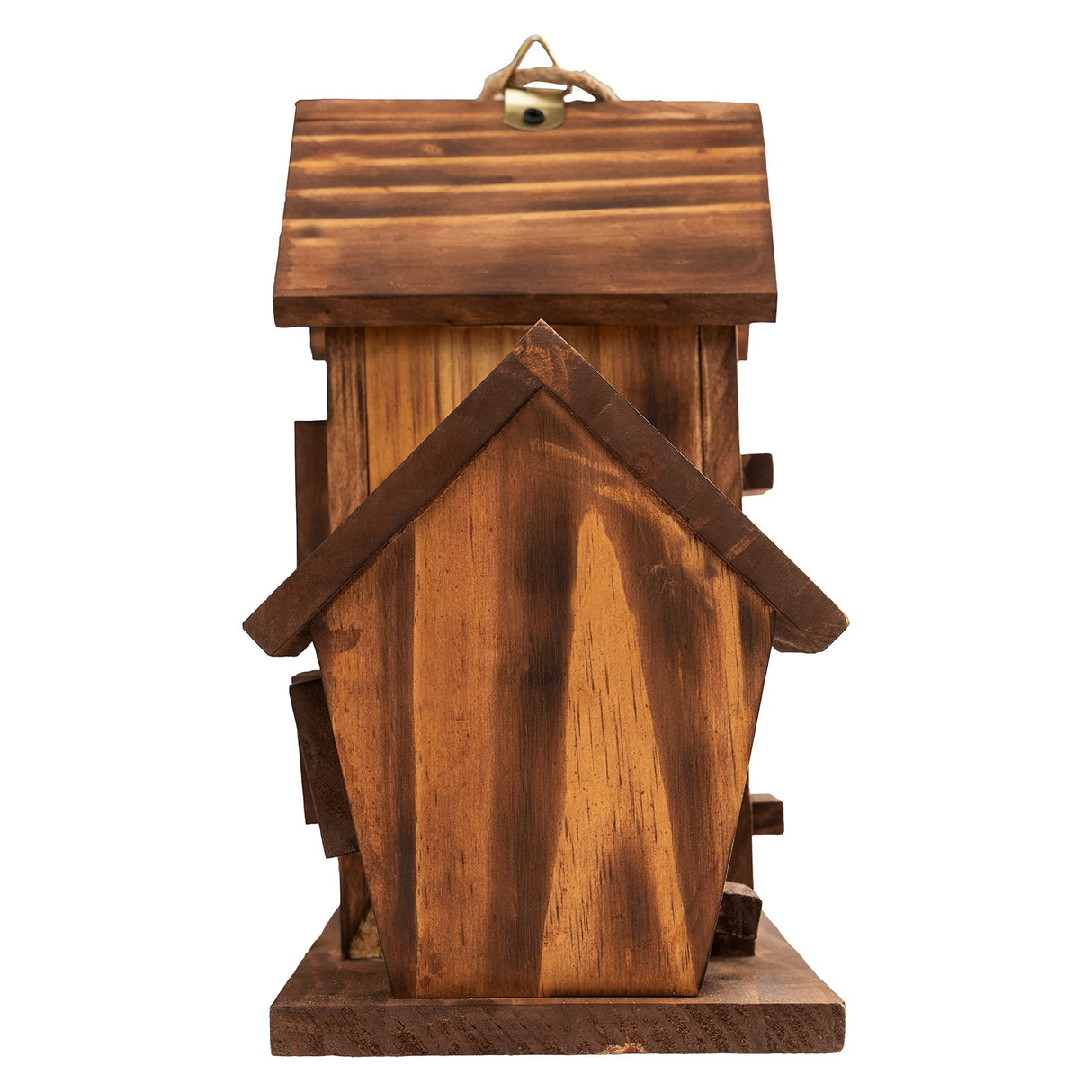 COLEBA Bird Houses for Outside, Outdoor 4 Hole Bird House Room for 4 Bird Families Bluebird Finch Cardinals Hanging Birdhouse for Garden COLEBA