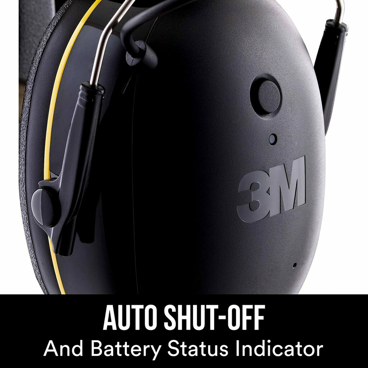 3M WorkTunes Connect Hearing Protector with Bluetooth Wireless Technology, 24 dB NRR, Hearing Protection Safety Earmuffs,Black 3M