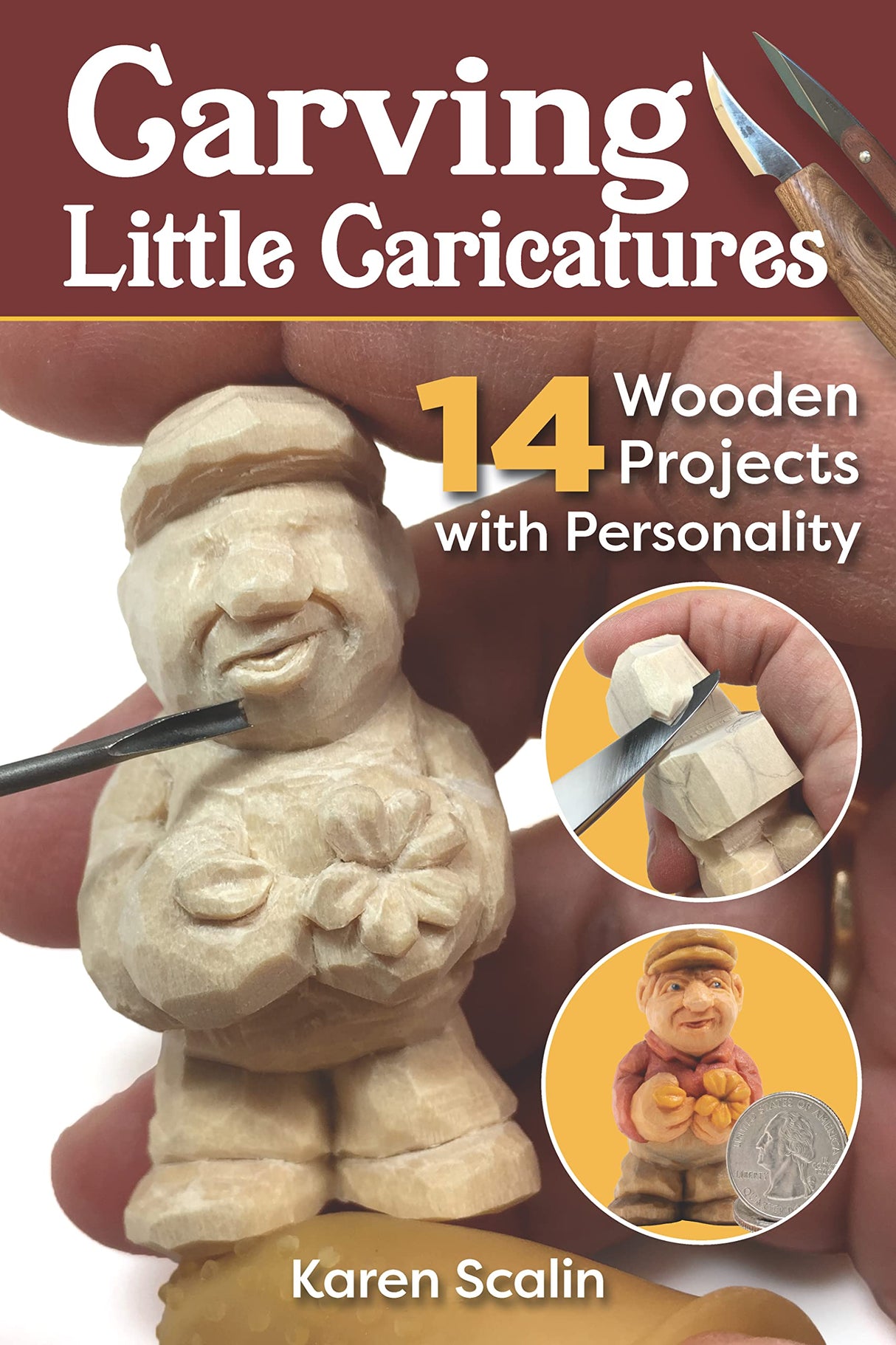 Carving Little Caricatures: 14 Wooden Projects with Personality (Fox Chapel Publishing) Full-Size Patterns and Step-by-Step Woodcarving Projects for WoodArtSupply