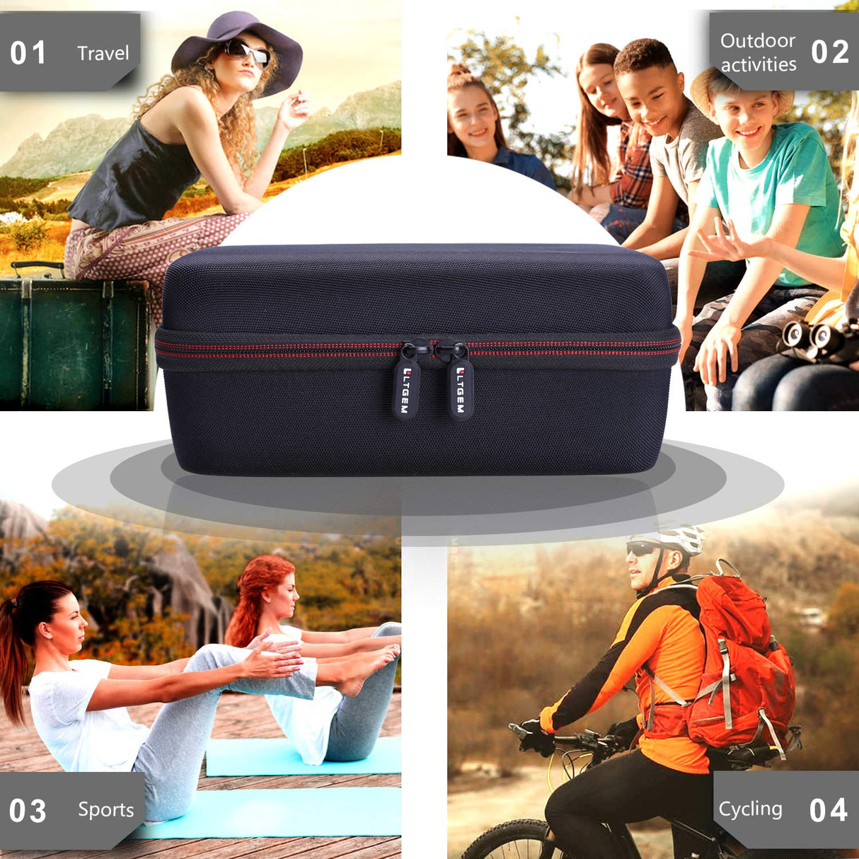 LTGEM Hard Carrying Case for Cricut EasyPress Mini Heat Press - Travel Protective Storage Bag LTGEM