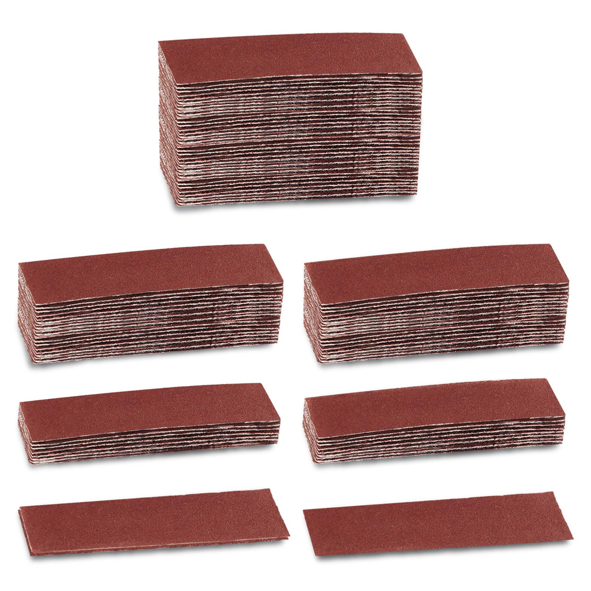 LEONTOOL 100Pcs Micro Detail Sander Paper Kit 3.5x1.2 Inch Hook and Loop Sandpaper Strips 120 Grit, Micro Finishing Sander Paper Detail Sander LEONTOOL