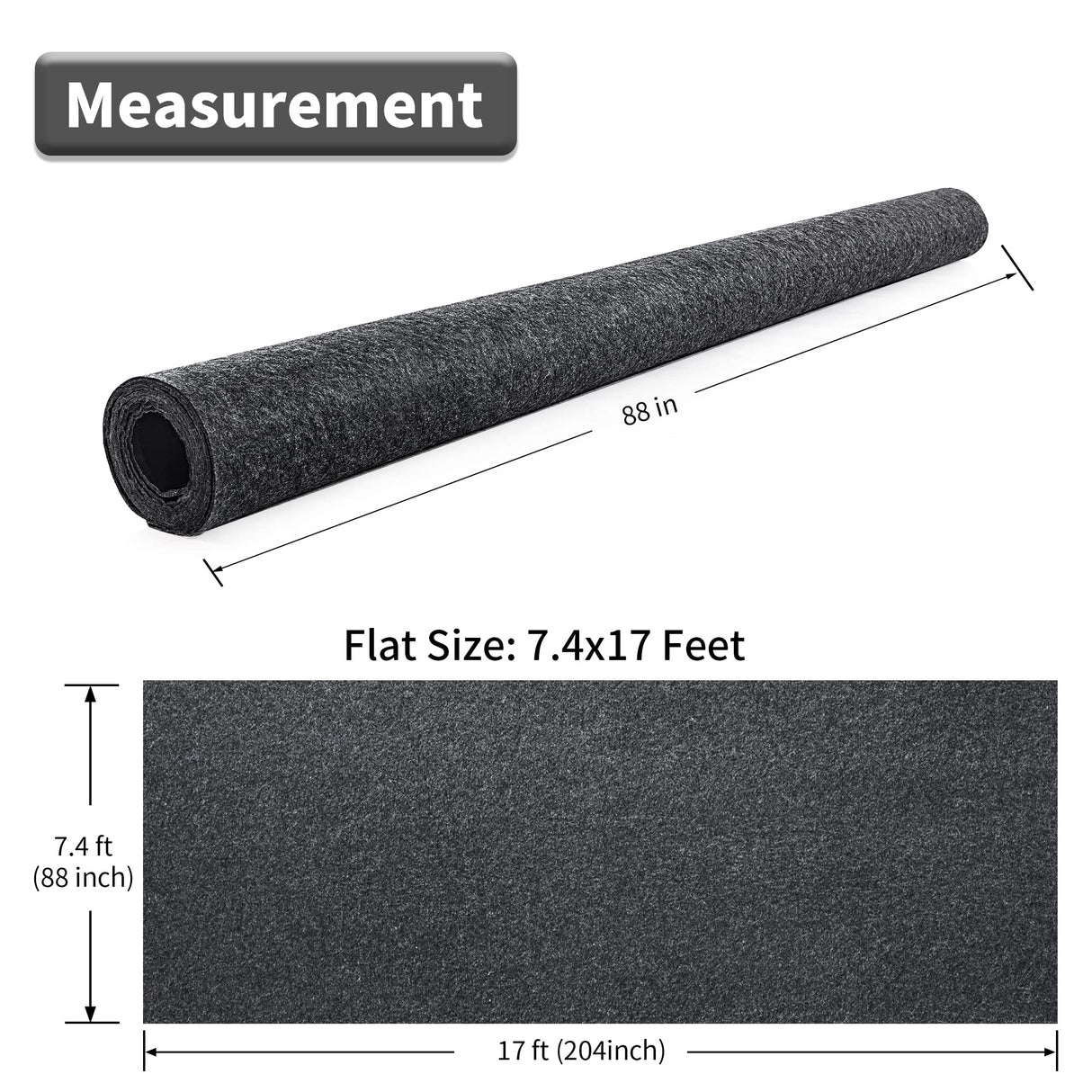 HOMBYS Extra Large Garage Floor Mats for Under Car, Dark Grey Garage Flooring Rug, Motorcycle Oil Spill Mat, Absorbent Oil Garage Parking Mat HOMBYS