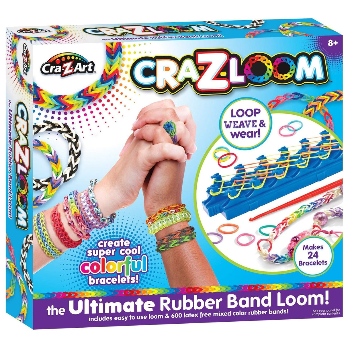 Cra-Z-Art Cra-Z-Loom Ultimate Rubber Band Bracelet Maker Activity Kit for Ages 8 and Up (packaging may vary) Cra-Z-Art