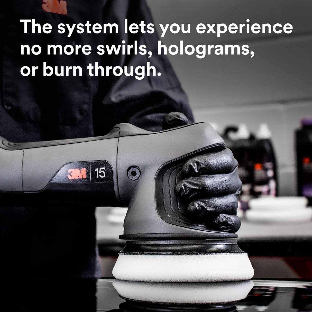 3M Perfect-It Random Orbital Polisher, 34100, 15mm, 120V/60Hz, Variable Speed Control for Automotive Refinishing, Refining, Polishing 3M