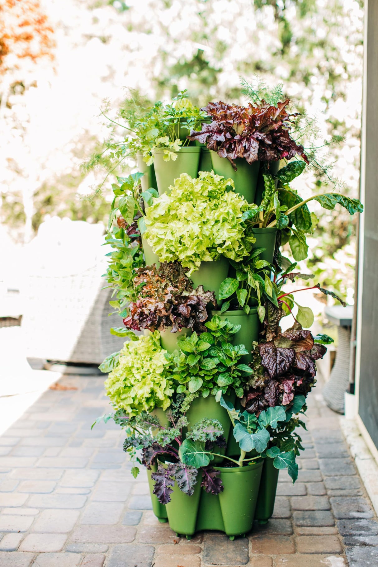 Greenstalk Patented Large 5 Tier Vertical Garden Planter with Patented Internal Watering System Great for Growing a Variety of Strawberries, Greenstalk