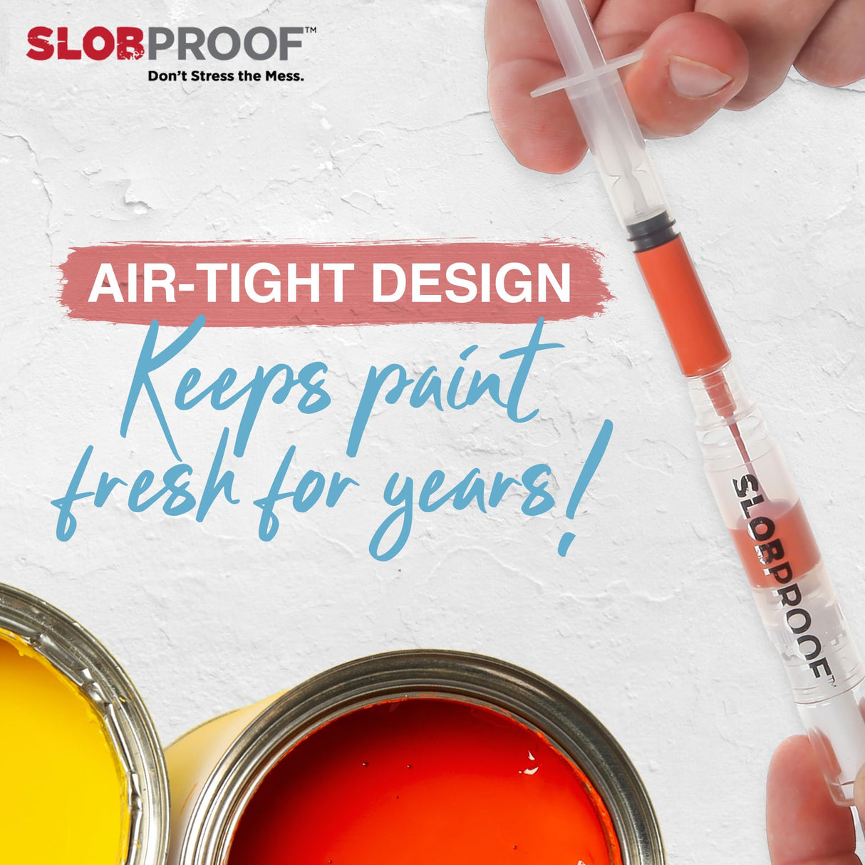 Slobproof Refillable Touch-Up Paint Pen 2 in 1 Pack and Replacement Brush Tips 5 in 1 Pack Bundle- Precision Small Paint Brushes for Touch-Ups on Slobproof