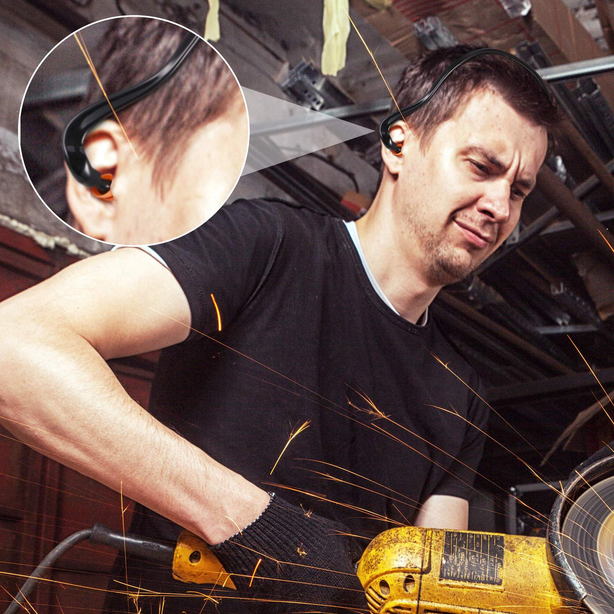 Banded Ear Plugs Hearing Bands Banded Ear Band Plug Shooting Reusable Construction Ear Plugs Protection Silicone Replacement Pods for Work Sleeping Sumind