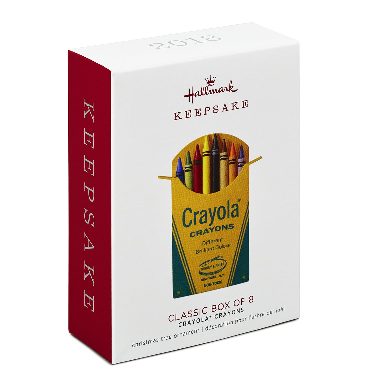 Hallmark Keepsake Christmas Ornament 2018 Year Dated, Crayola Crayons Classic Box of 8 Crayons Hallmark